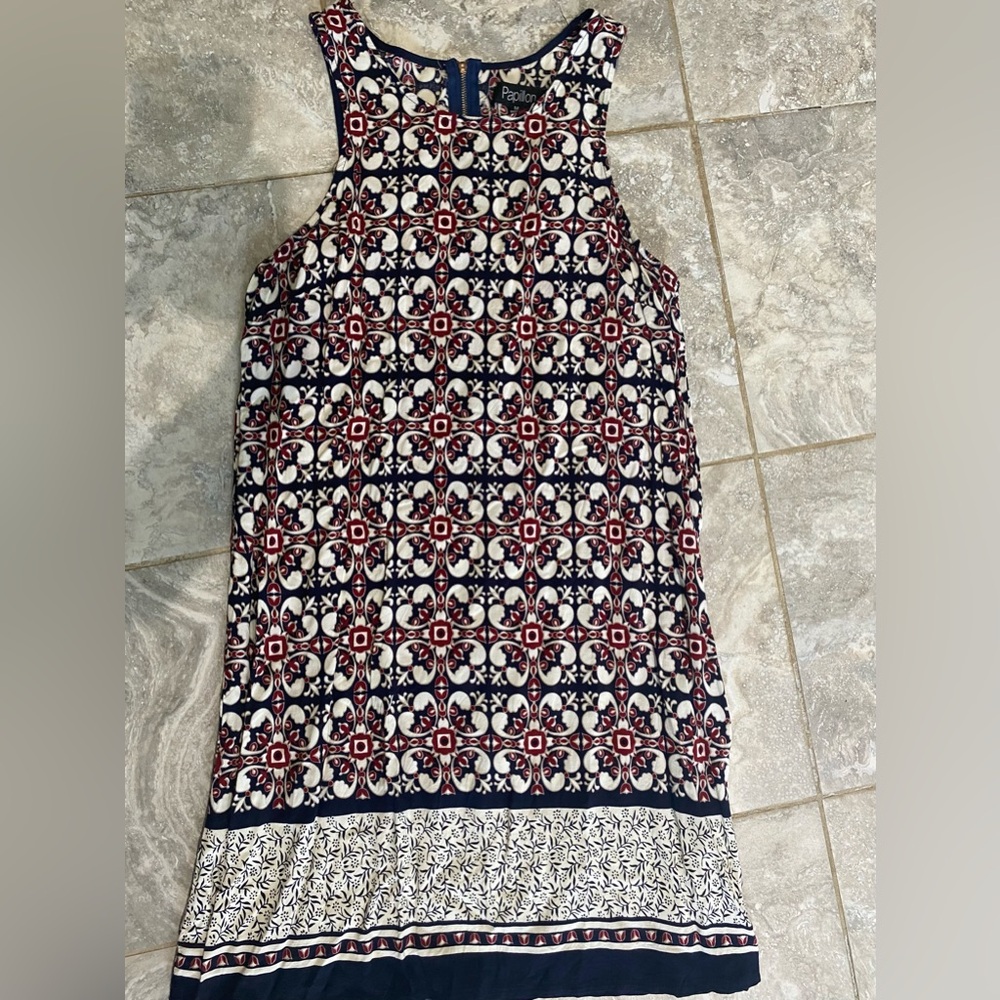 Papillon Blanc Black and White Halter Sheath Maxi Dress